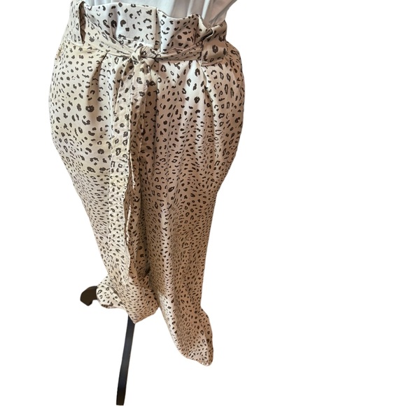 Belted Animal Print Pants by The Limited - Picture 8 of 12